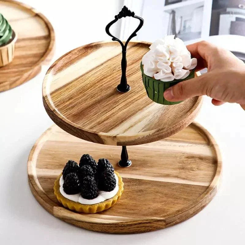 Tiered Serving Stand – Wood, 2 or 3 Tiers