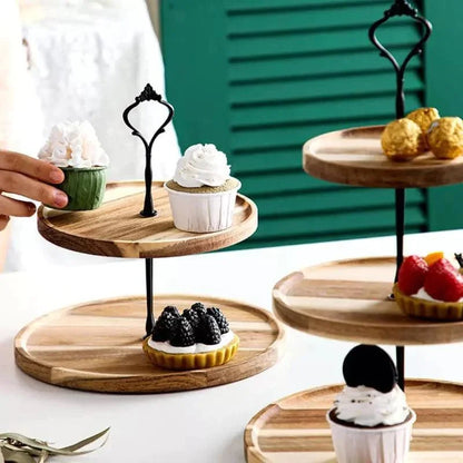 Tiered Serving Stand – Wood, 2 or 3 Tiers