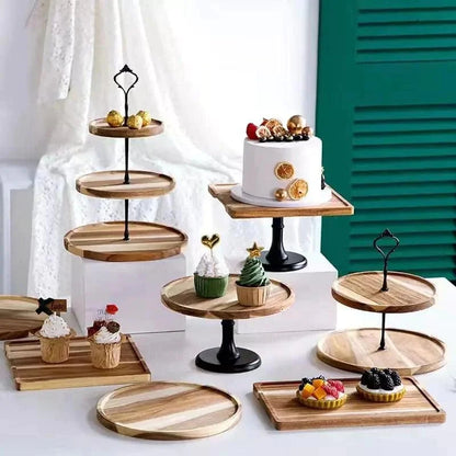 Tiered Serving Stand – Wood, 2 or 3 Tiers