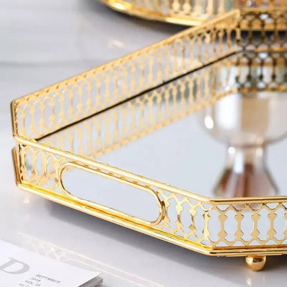 Mirrored Tray – Rectangular, Decorative