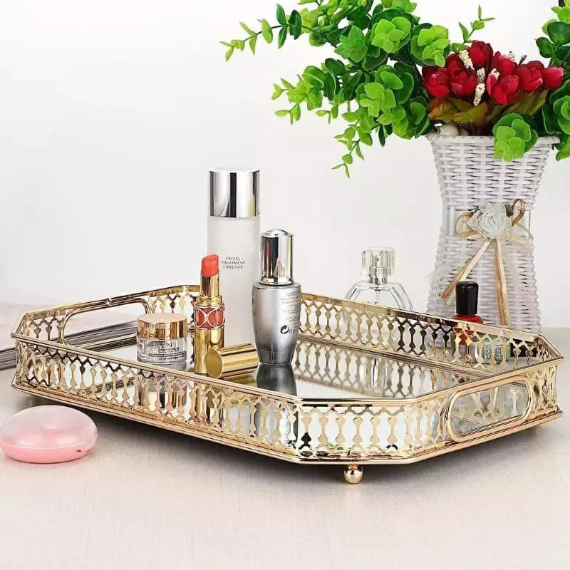 Mirrored Tray – Rectangular, Decorative