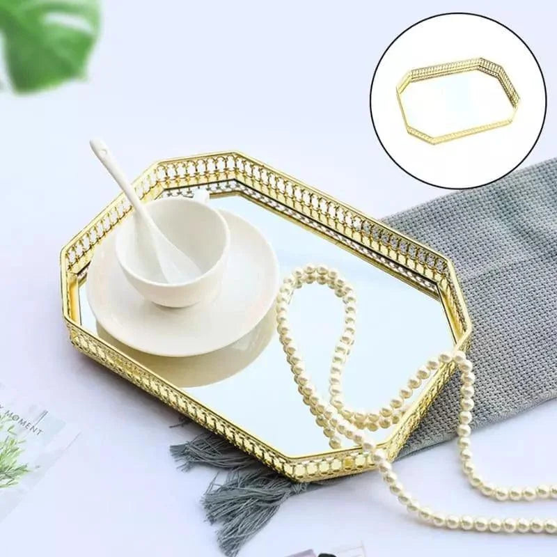 Mirrored Tray – Rectangular, Decorative