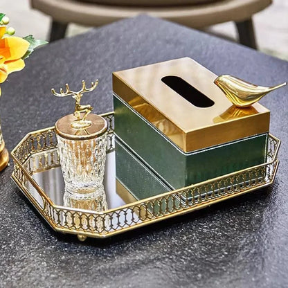 Mirrored Tray – Rectangular, Decorative