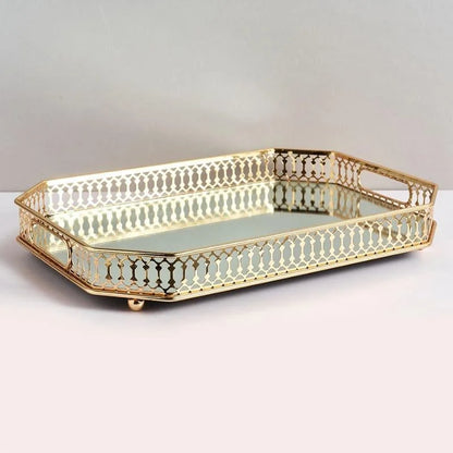 Mirrored Tray – Rectangular, Decorative