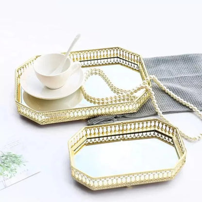 Mirrored Tray – Rectangular, Decorative