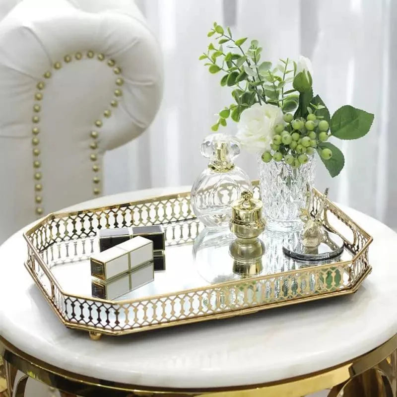 Mirrored Tray – Rectangular, Decorative