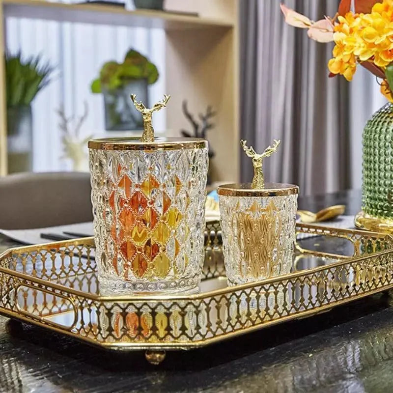 Mirrored Tray – Rectangular, Decorative