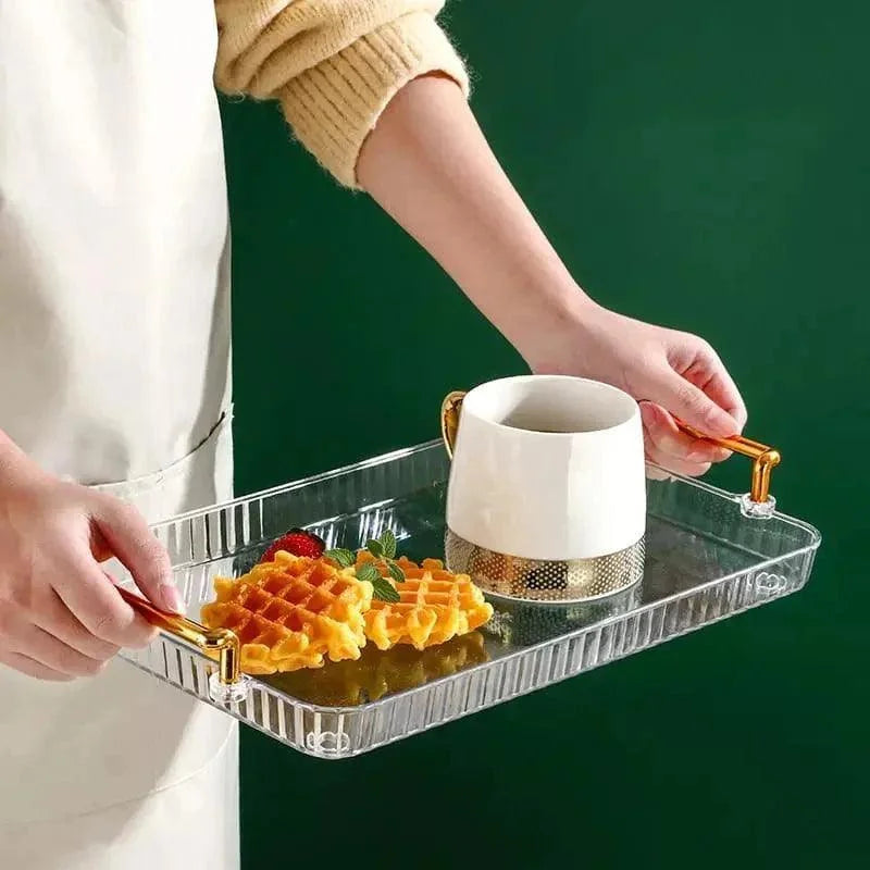Snack Tray with Compartments – Round, Removable