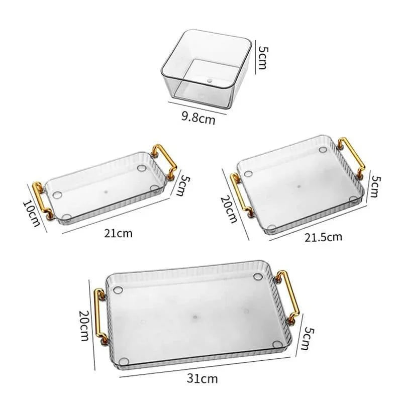 Snack Tray with Compartments – Round, Removable