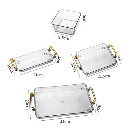 Snack Tray with Compartments – Round, Removable