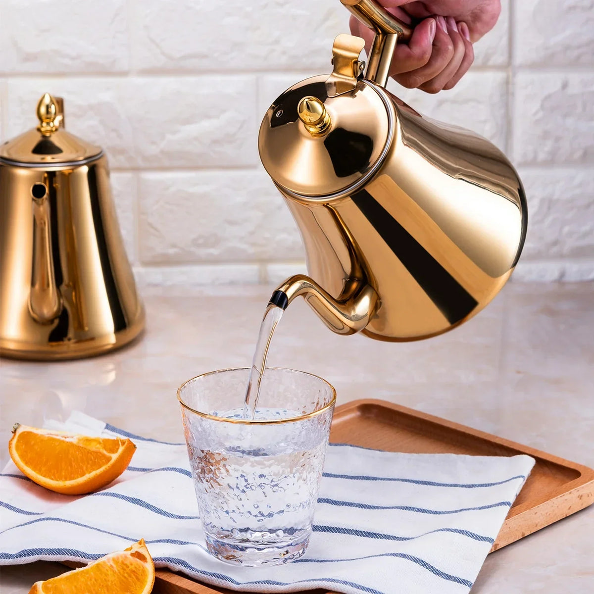 Teapot – 1L Stainless Steel with Removable Infuser