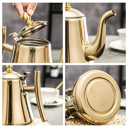 Teapot – 1L Stainless Steel with Removable Infuser