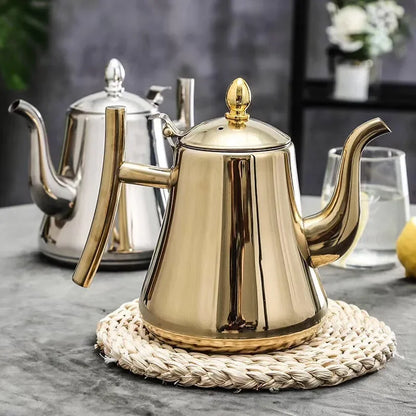 Teapot – 1L Stainless Steel with Removable Infuser