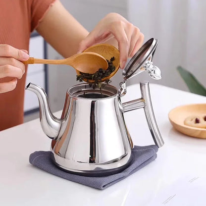 Teapot – 1L Stainless Steel with Removable Infuser