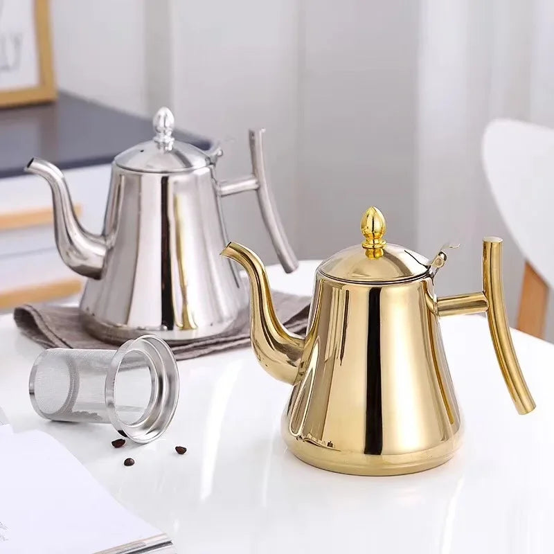 Teapot – 1L Stainless Steel with Removable Infuser