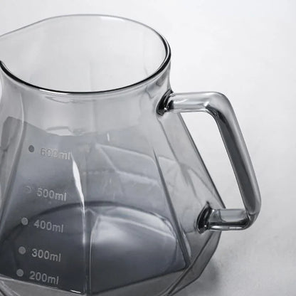 Pour-Over Coffee Server – Borosilicate Glass, with Dripper