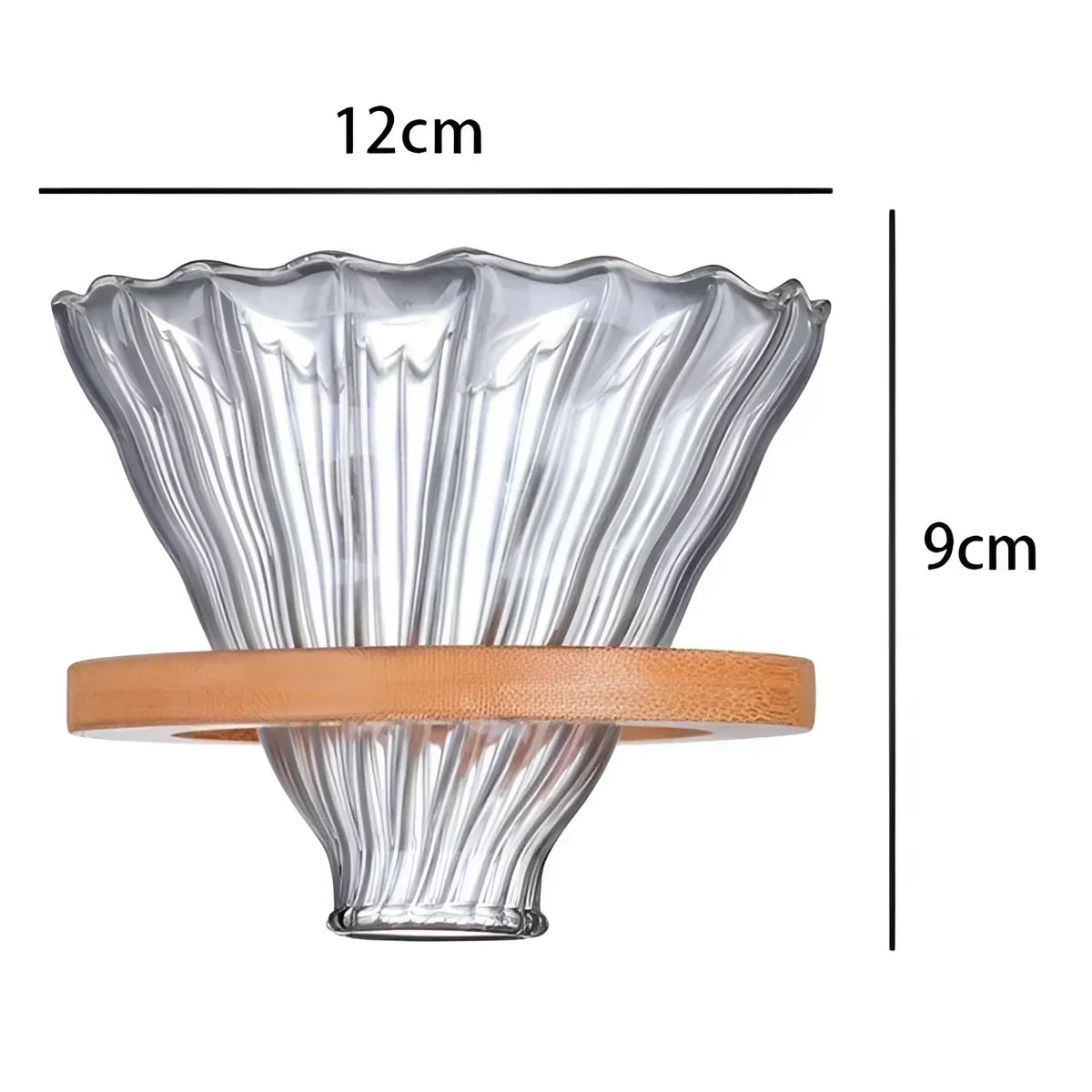 Pour-Over Coffee Server – Borosilicate Glass, with Dripper