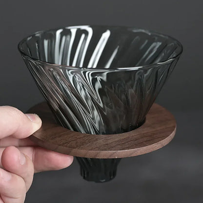 Pour-Over Coffee Server – Borosilicate Glass, with Dripper