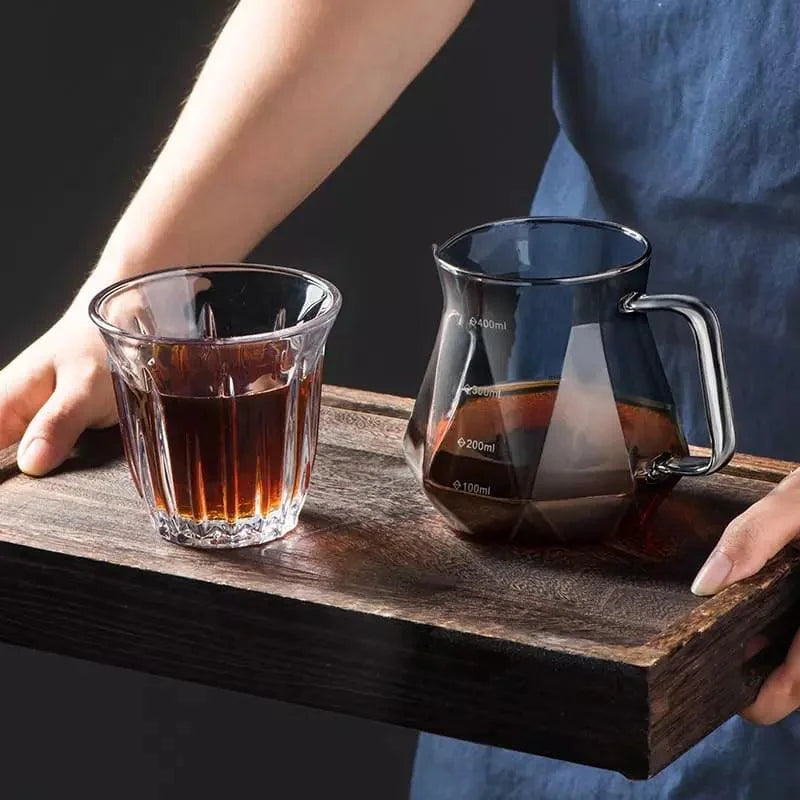 Pour-Over Coffee Server – Borosilicate Glass, with Dripper