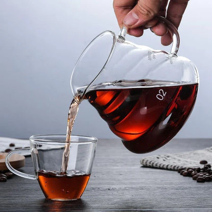 Pour-Over Coffee Server – Borosilicate Glass Set