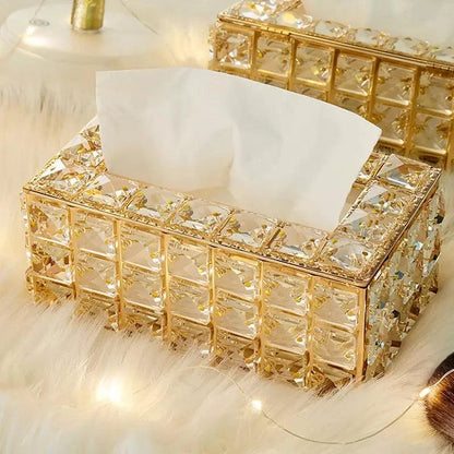 Tissue Box Cover – Crystal-Style Decorative