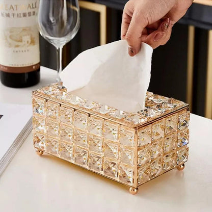 Tissue Box Cover – Crystal-Style Decorative