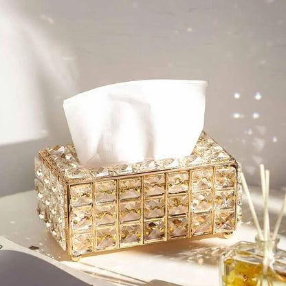 Tissue Box Cover – Crystal-Style Decorative