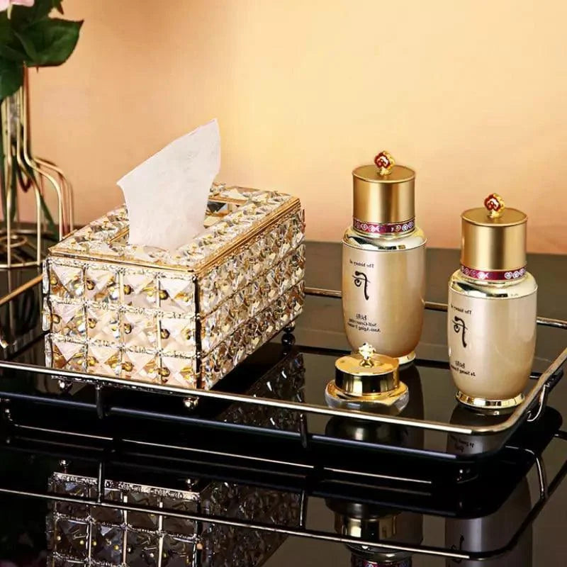 Tissue Box Cover – Crystal-Style Decorative