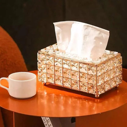 Tissue Box Cover – Crystal-Style Decorative
