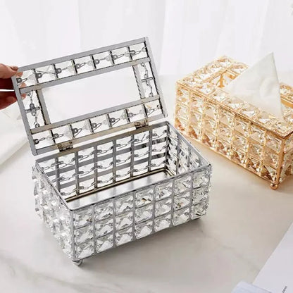 Tissue Box Cover – Crystal-Style Decorative