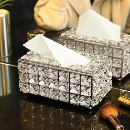 Tissue Box Cover – Crystal-Style Decorative
