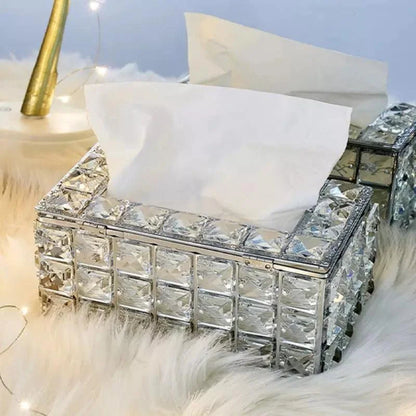 Tissue Box Cover – Crystal-Style Decorative