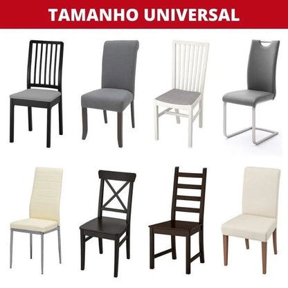 Dining Chair Covers – Beige Waterproof Suede