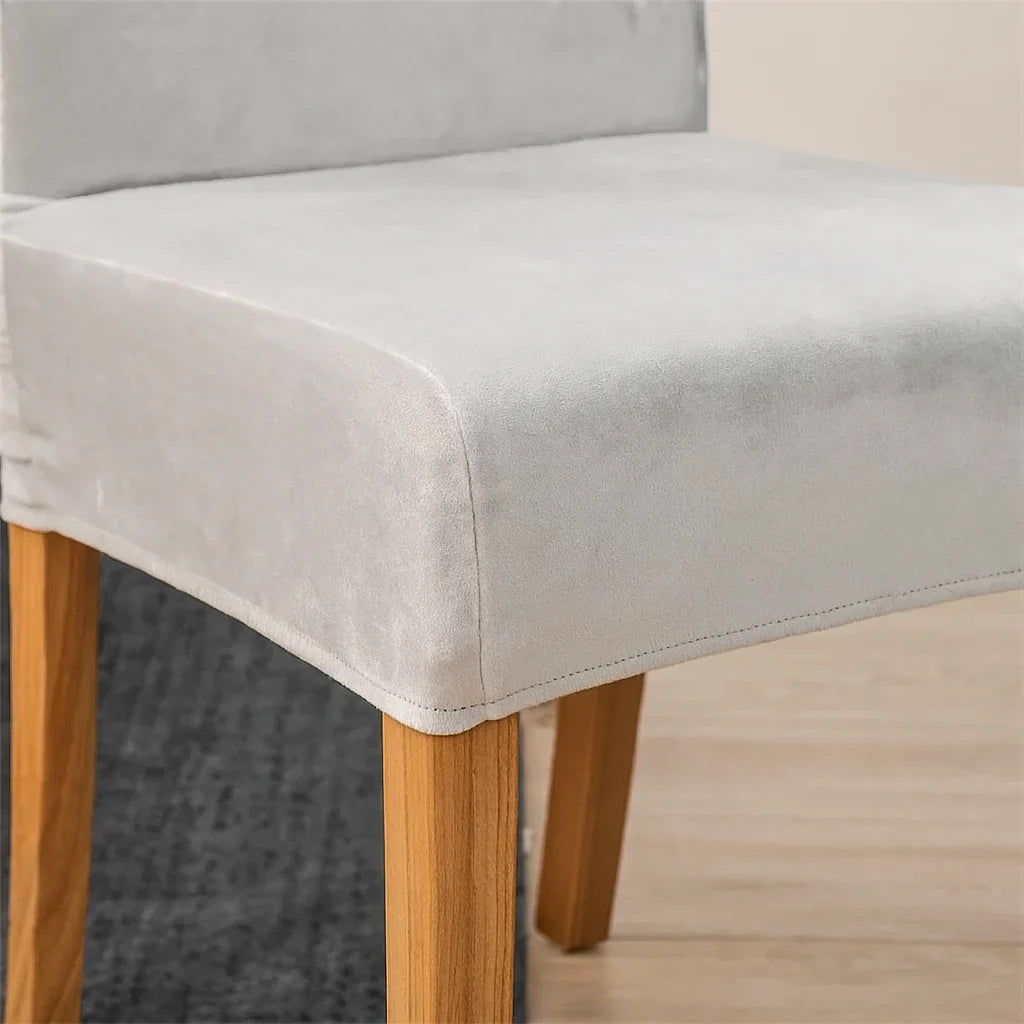 Dining Chair Covers – Grey Waterproof Suede