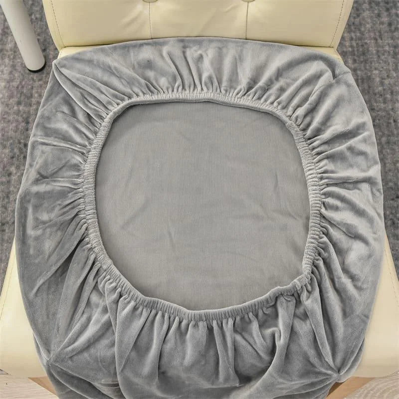 Dining Chair Covers – Grey Waterproof Suede