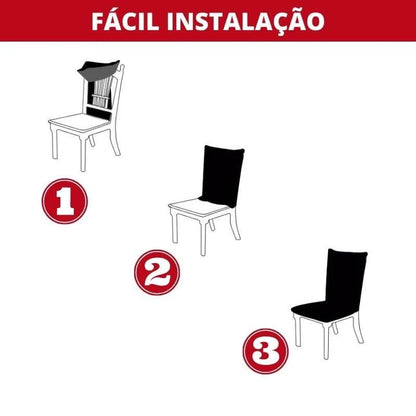 Dining Chair Covers – Grey Waterproof Suede