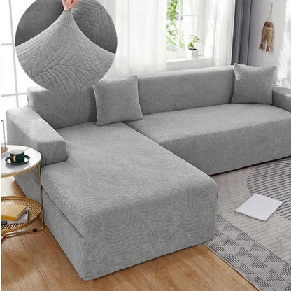 Sofa Cover – Grey Waterproof Non-Slip Jacquard