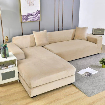 Sofa Cover – Beige Waterproof Suede