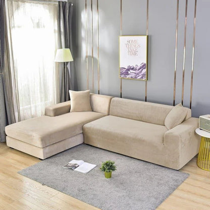 Sofa Cover – Beige Waterproof Suede