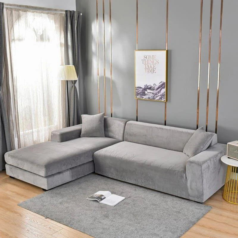 Sofa Cover – Grey Waterproof Suede