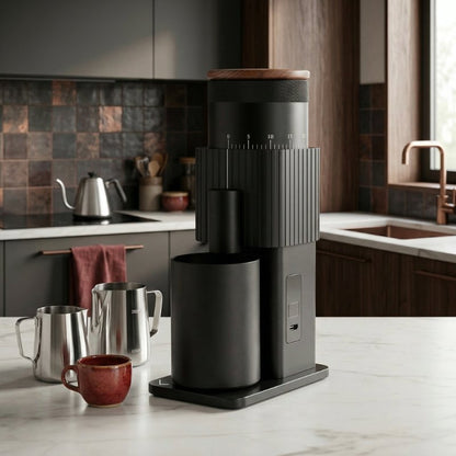 CF Wisdom Portable Electric Coffee Grinder – 80 Settings – in use