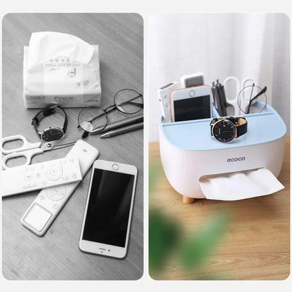 Bathroom Organiser – Multifunctional Tissue Box Combo