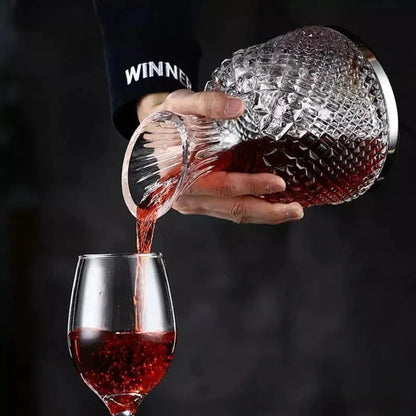 1.5L glass wine decanter – view 4