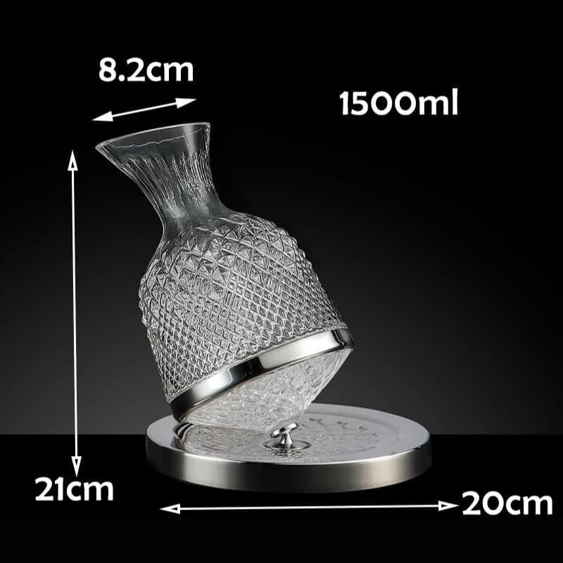 1.5L glass wine decanter – view 19