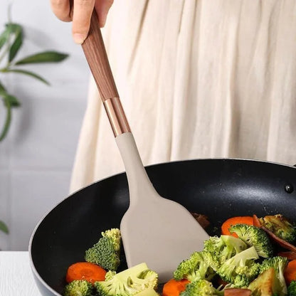 10-piece silicone kitchen utensil set with holder – view 11