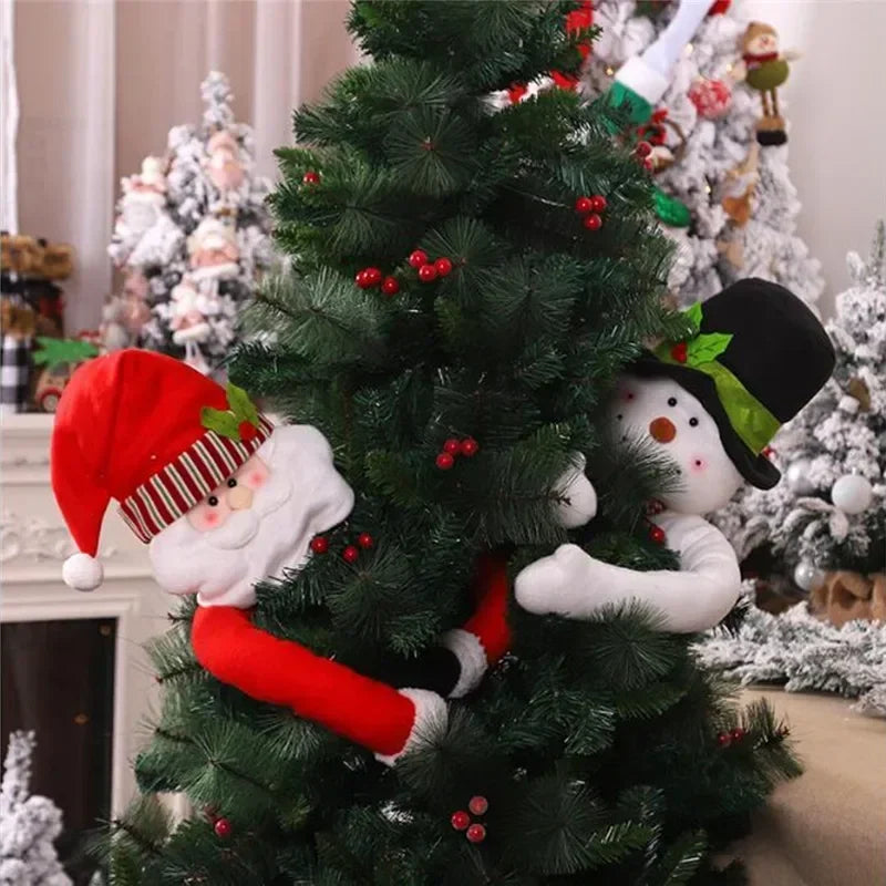 105cm Plush Christmas Tree Hugger – Santa or Snowman