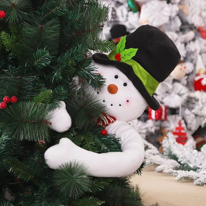 105cm Plush Christmas Tree Hugger – Santa or Snowman – view 4