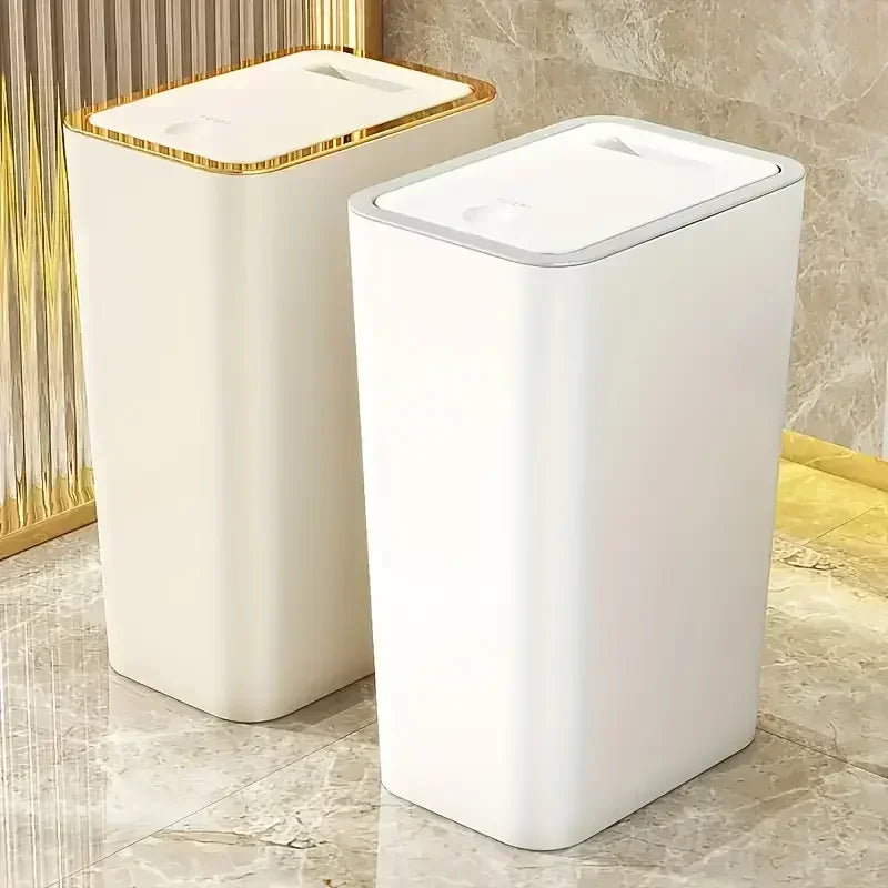 10L Pop-Up Lid Bathroom Waste Bin