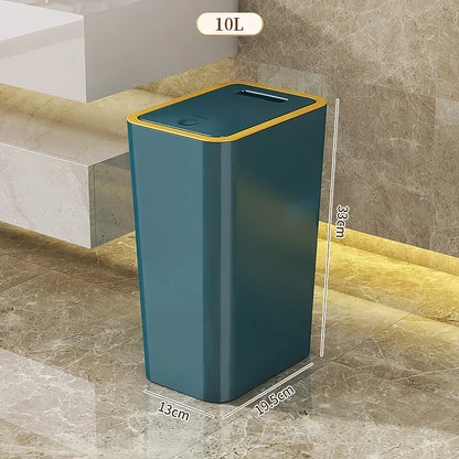 10L Pop-Up Lid Bathroom Waste Bin – view 6