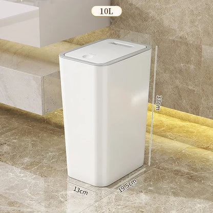 10L Pop-Up Lid Bathroom Waste Bin – view 7